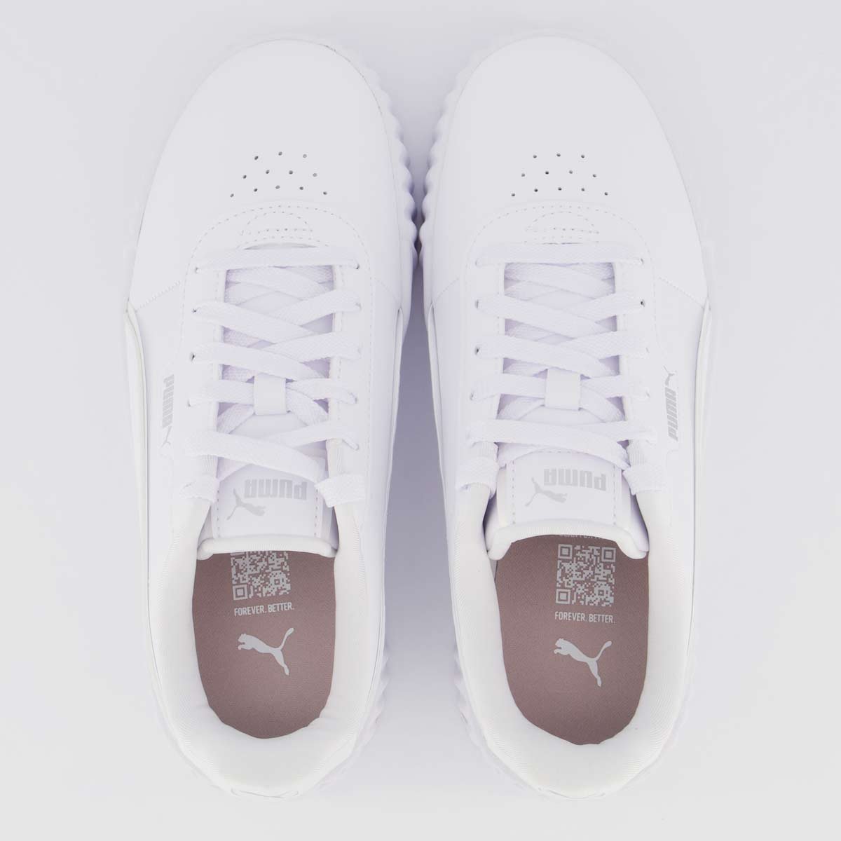 Tênis Puma Carina 3.0 Holo 2.0 Feminino Branco Branco 4