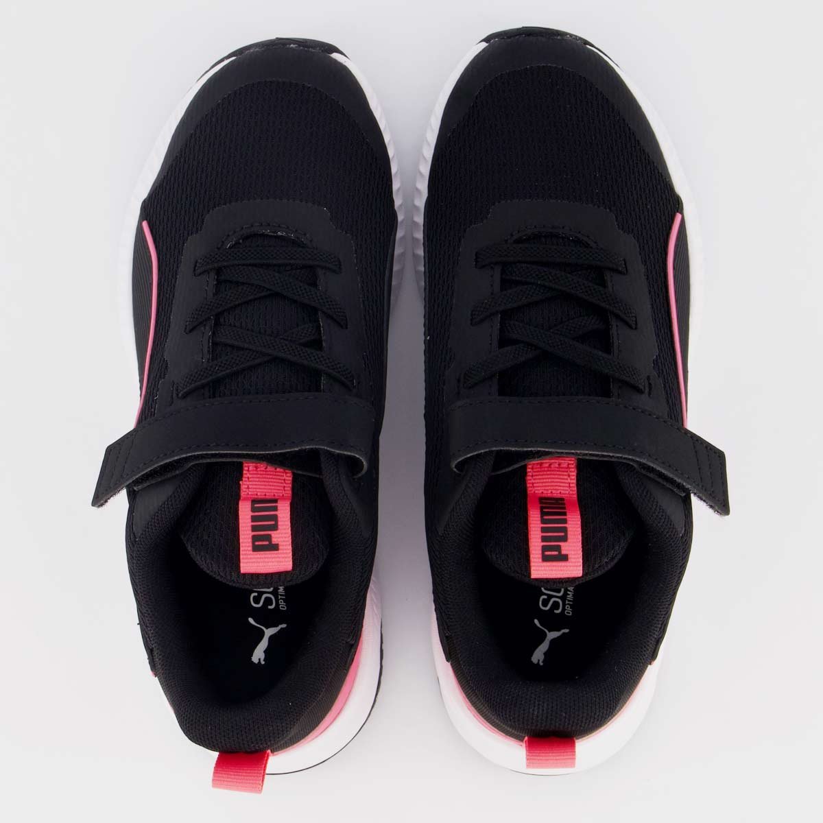 Tênis Puma Flyer Lite 3 AC+ PS Infantil Preto e Pink Preto/Pink 4