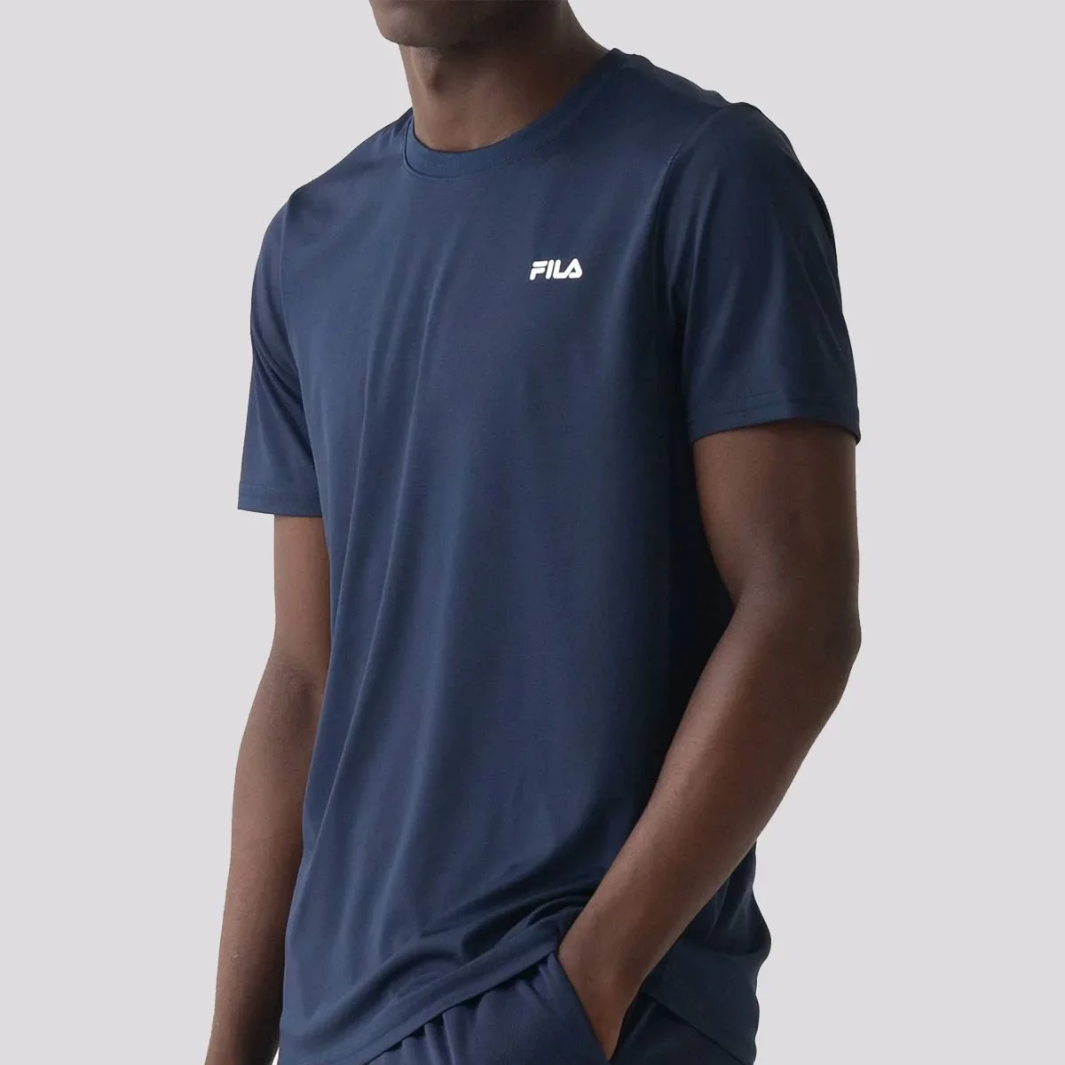 Camiseta Fila Myler Logo Marinho Azul 3