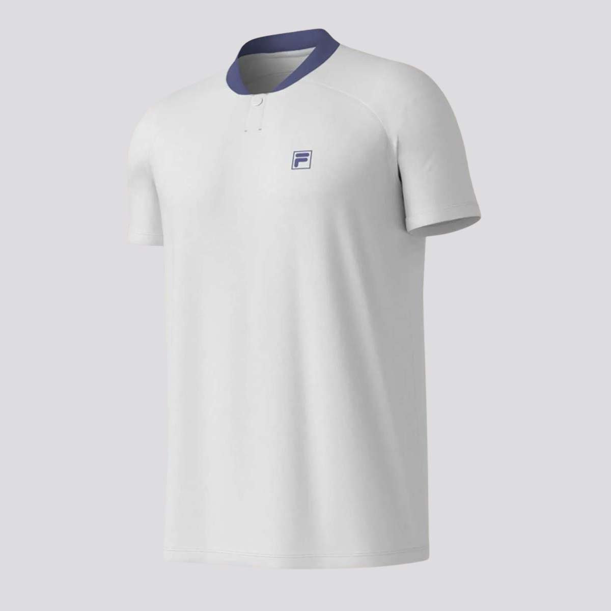 Polo Fila Player Box Basic Branco e Azul