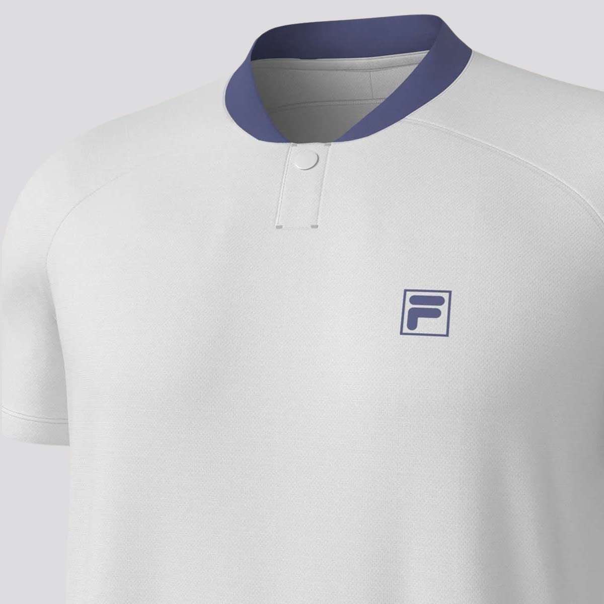 Polo Fila Player Box Basic Branco e Azul Branco 3