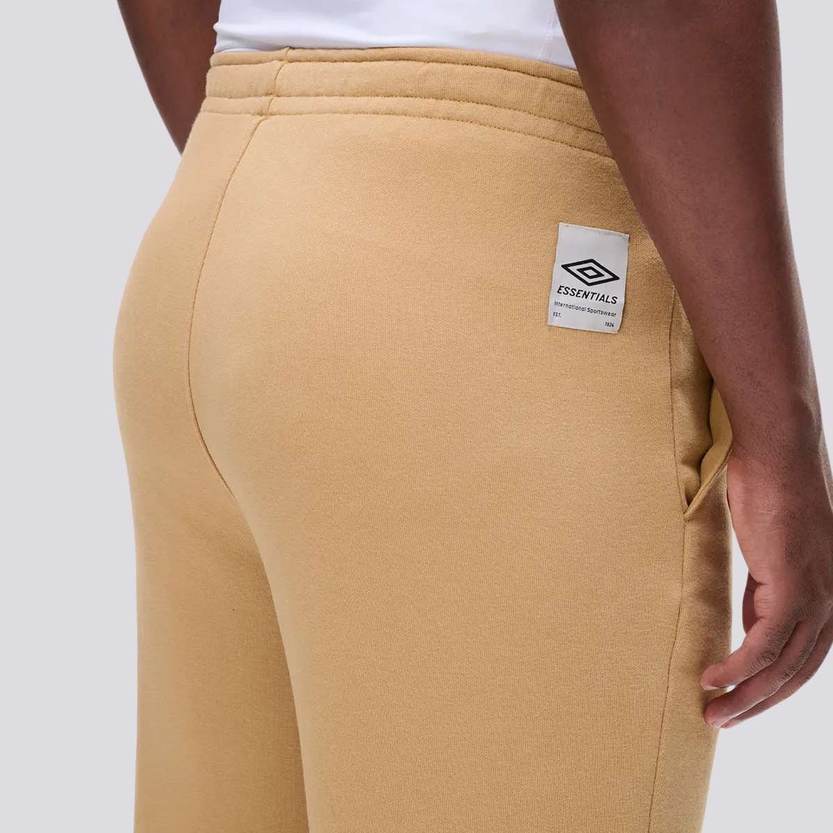 Calça Moletom Umbro Essential Comfy Cáqui Bege 4