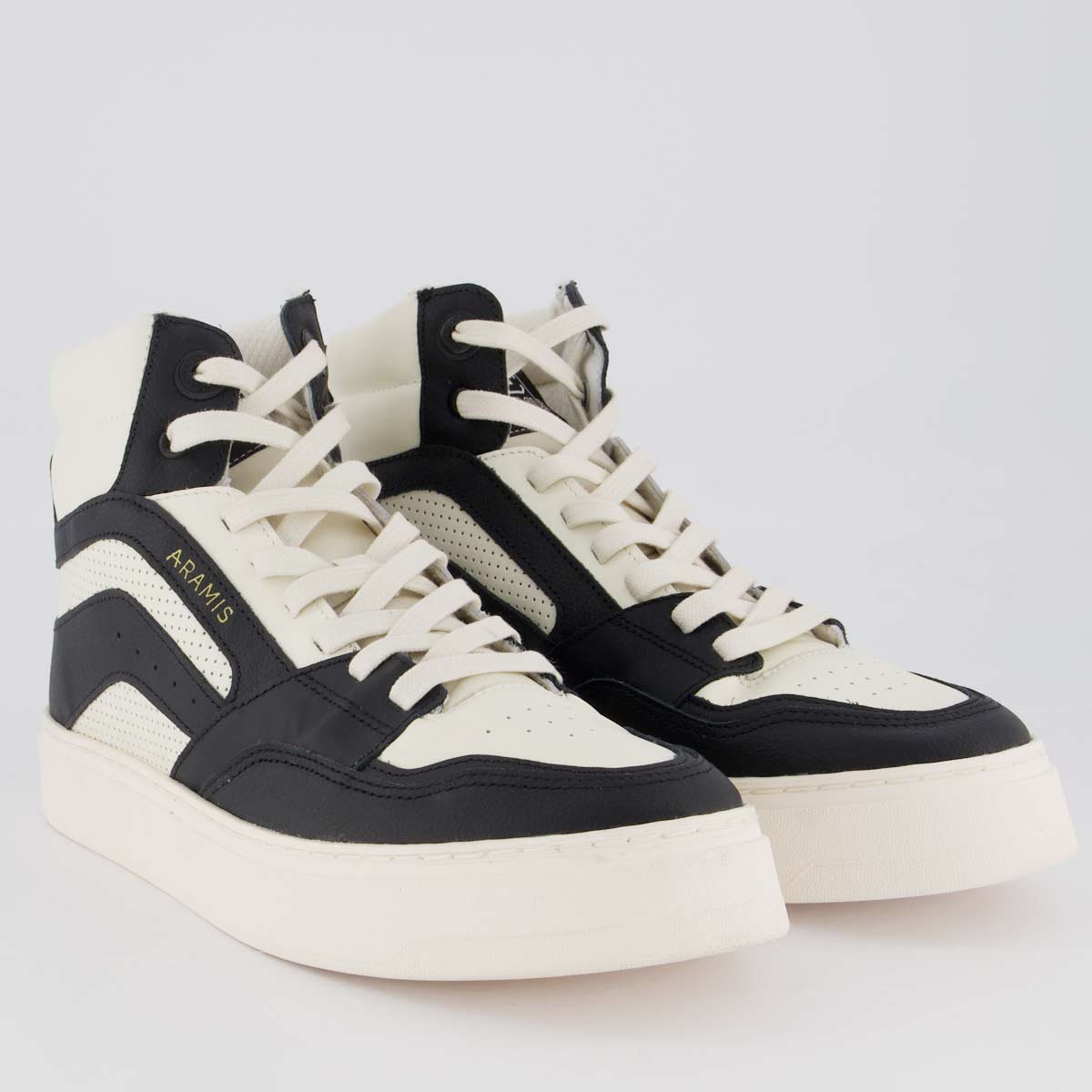 Tênis Aramis Legacy Stomp Branco e Preto Branco/Preto 2