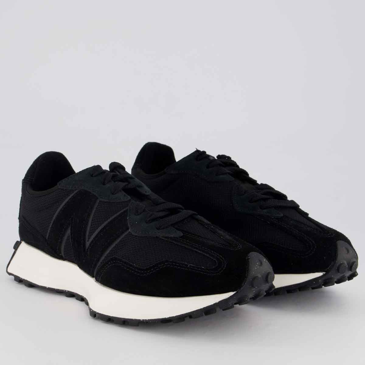 Tênis New Balance 327V1 Branco e Preto Preto 2