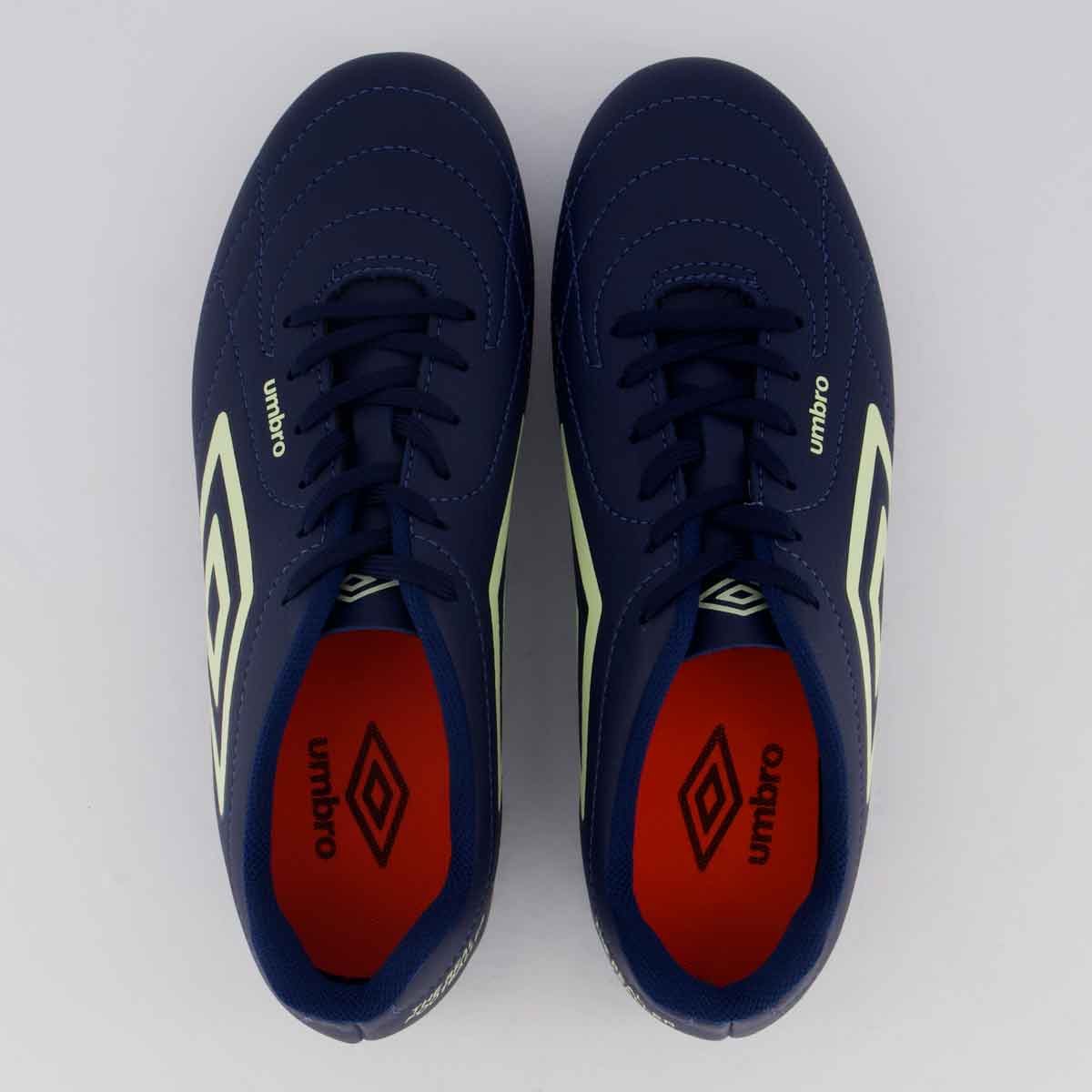 Chuteira Umbro Class Footballer Campo Marinho e Verde Marinho/Verde 4