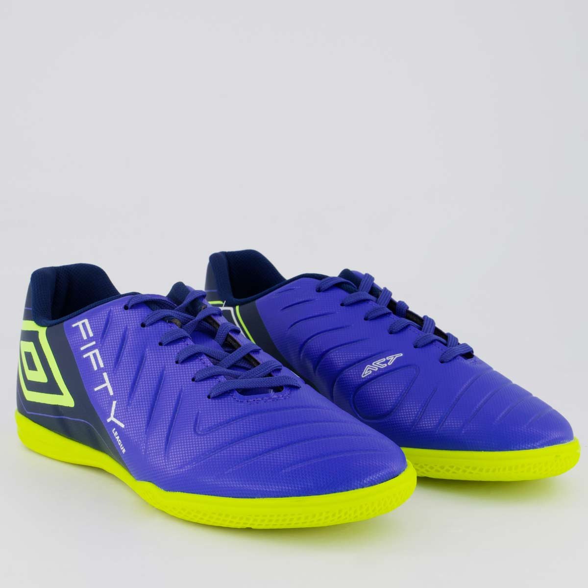 Chuteira Umbro Fifyt VI League Futsal Azul e Verde Azul/Verde 2