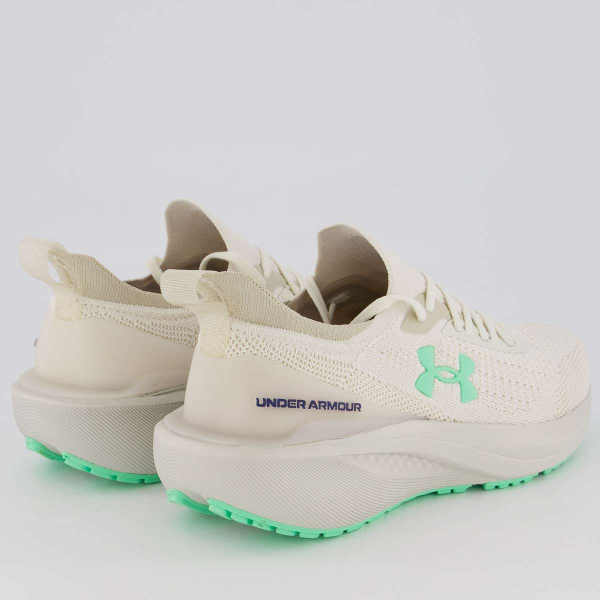 Tênis Under Armour Charged Quicker 2 Bege e Verde Bege/Verde 3