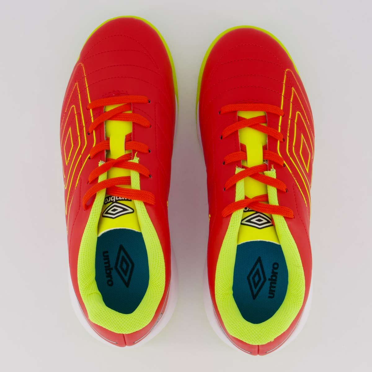 Chuteira Futsal Umbro BR Futsal Juvenil Vermelha Vermelho 4
