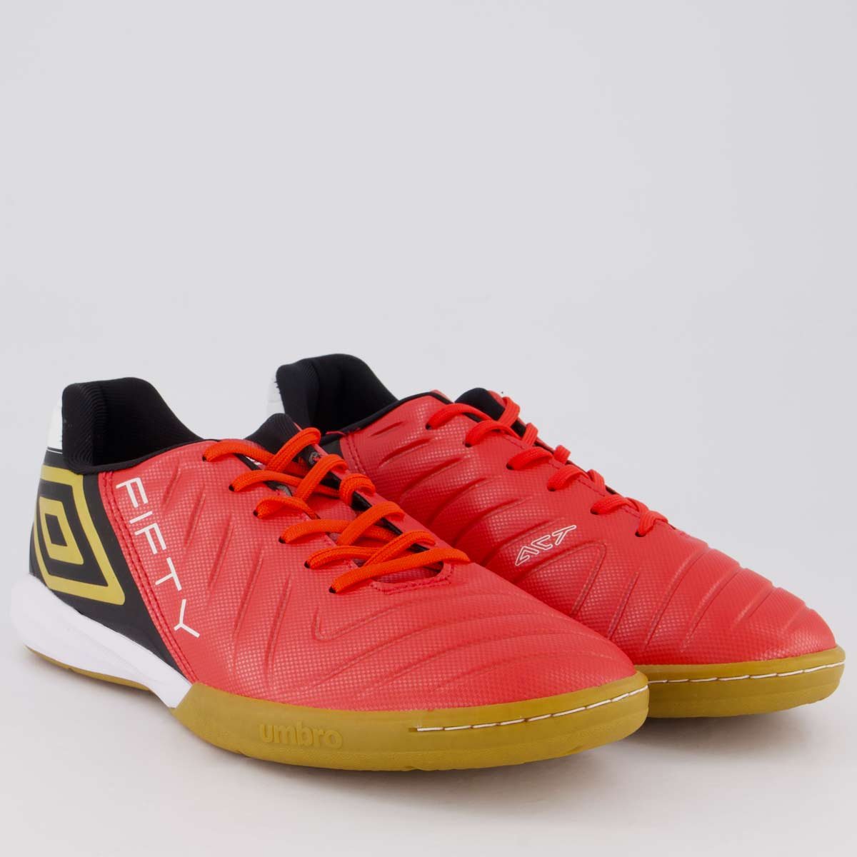 Chuteira Umbro Fifty VI Futsal Vermelha e Preta Vermelho/Preto 2