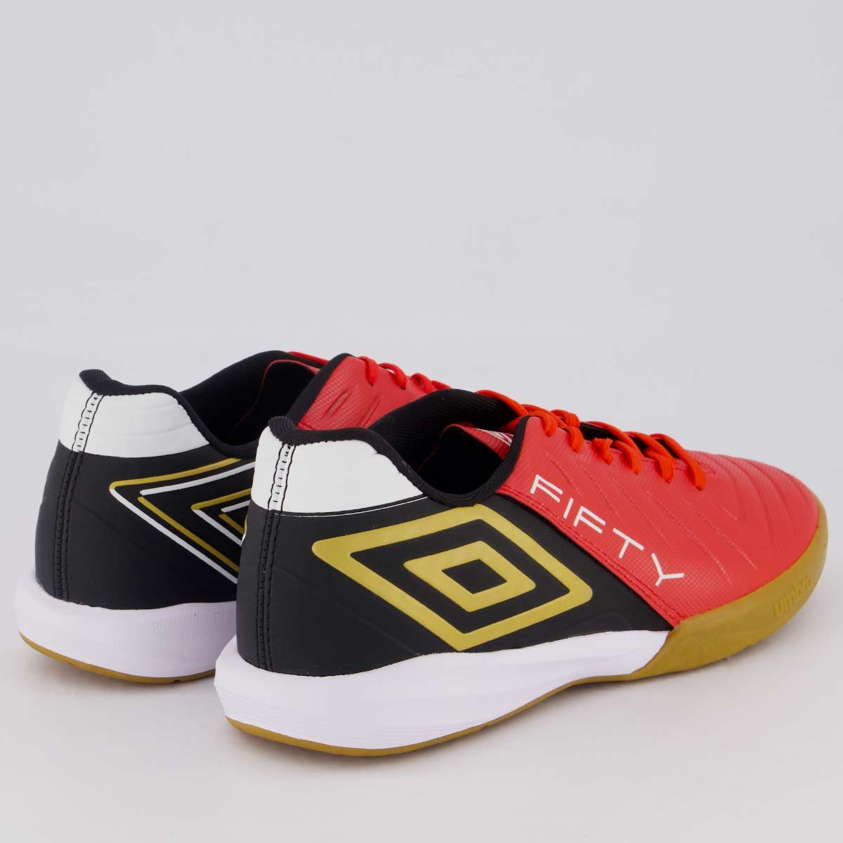 Chuteira Umbro Fifty VI Futsal Vermelha e Preta Vermelho/Preto 3