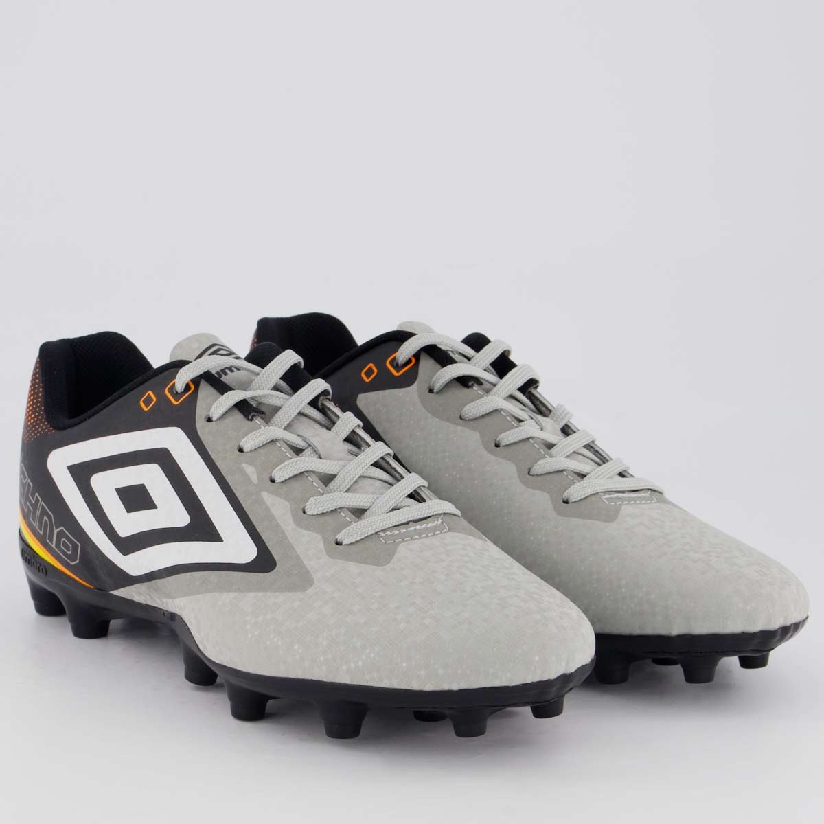 Chuteira Umbro Techno II Campo Cinza e Preta Cinza/Preto 2