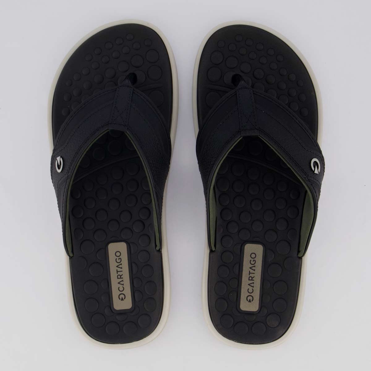 Chinelo Cartago Vêneto III Preto Preto 1