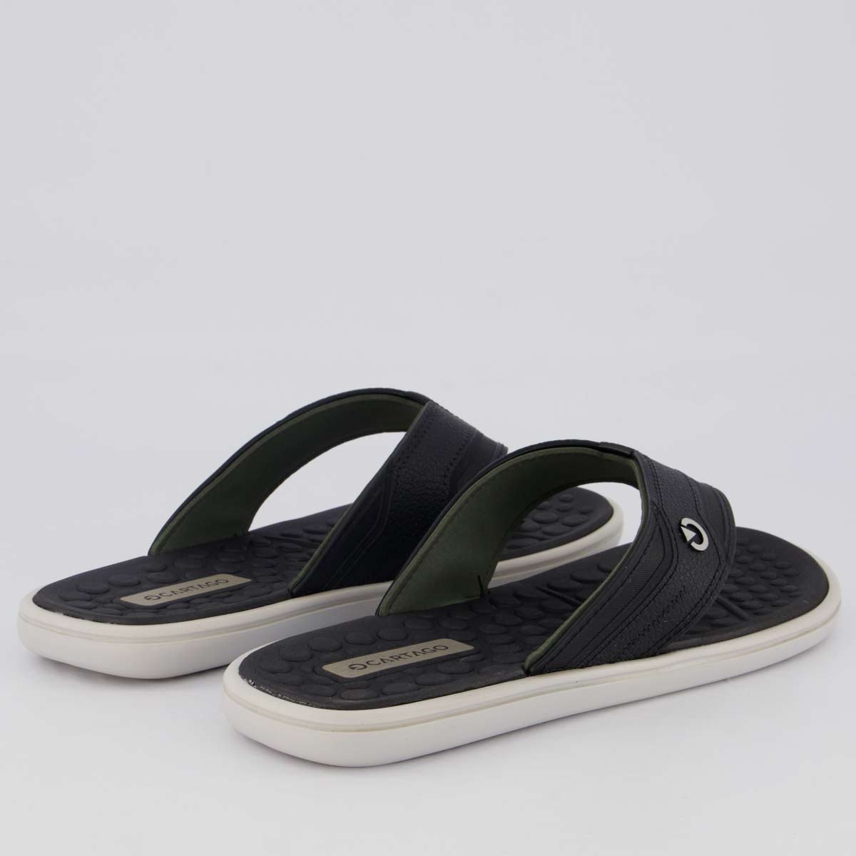 Chinelo Cartago Vêneto III Preto Preto 4