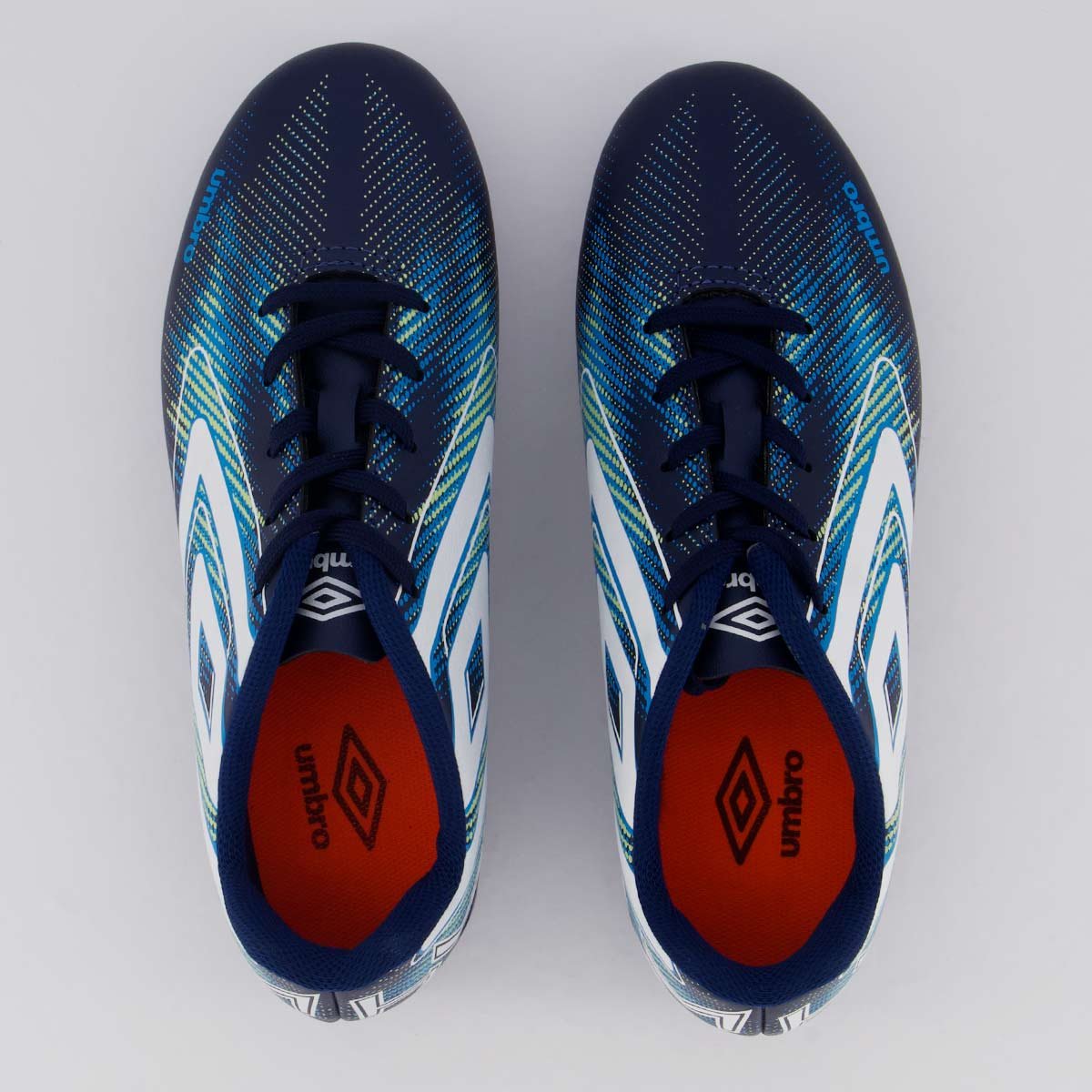 Chuteira Umbro Heatmap Campo Juvenil Marinho e Branca Marinho/Branco 4