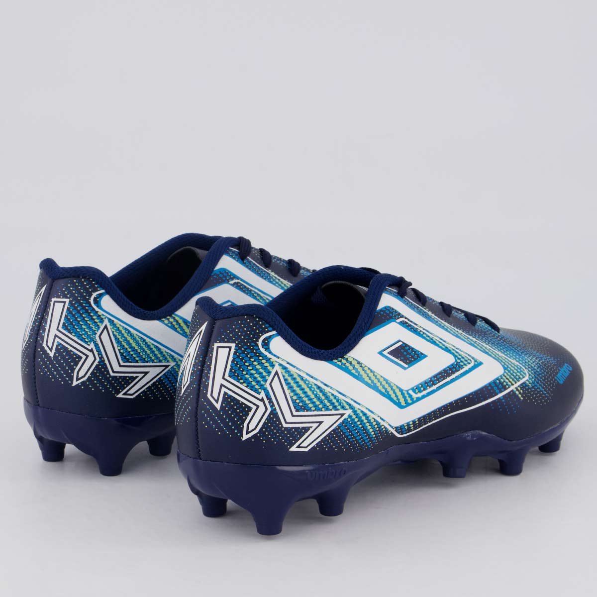 Chuteira Umbro Heatmap Campo Juvenil Marinho e Branca Marinho/Branco 3