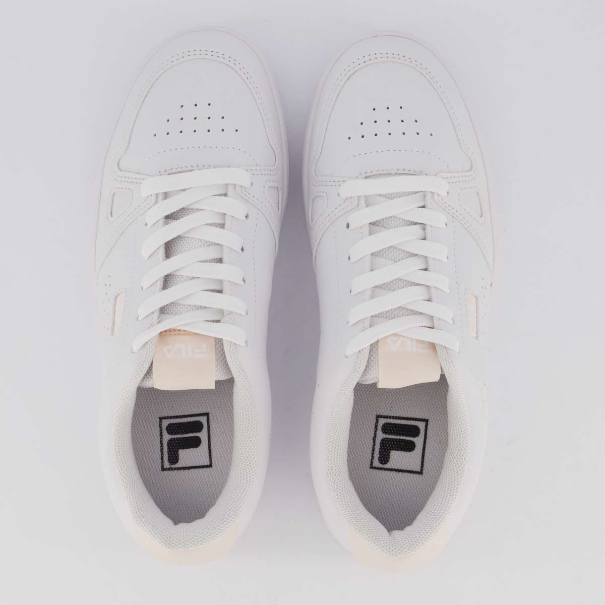 Tênis Fila Daily Feminino Branco e Rosa Branco/Rosa 4