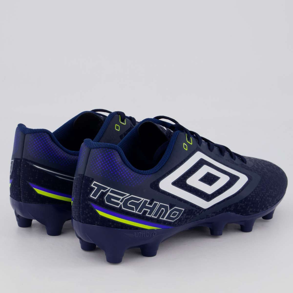 Chuteira Umbro Techno II Campo Marinho e Branca Marinho/Branco 3
