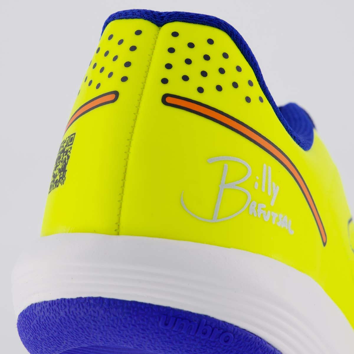Chuteira Umbro BR Futsal Juvenil Amarelo e Azul Amarelo/Azul 6