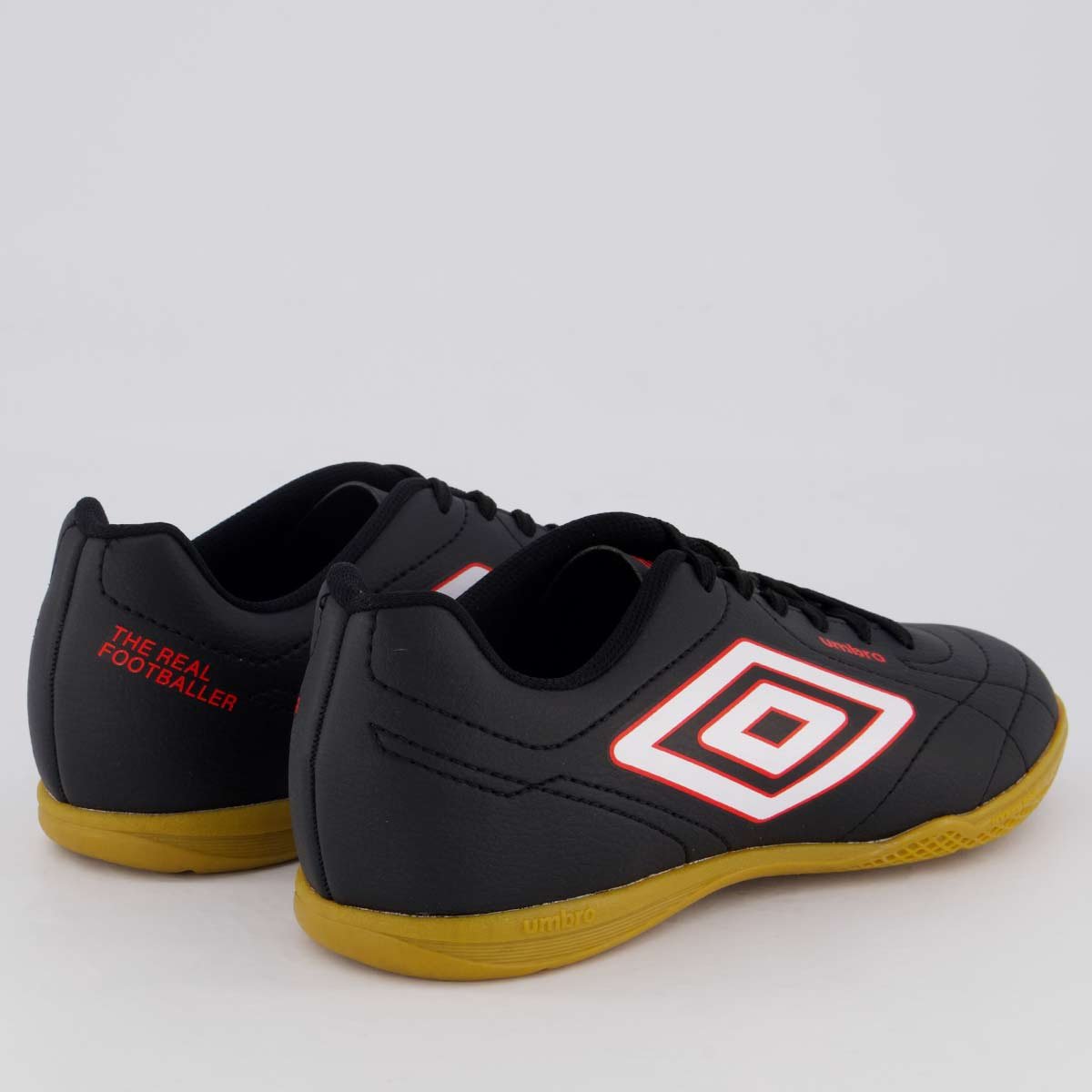 Chuteira Umbro Class Footballer Futsal Preta e Branca Preto/Branco 3