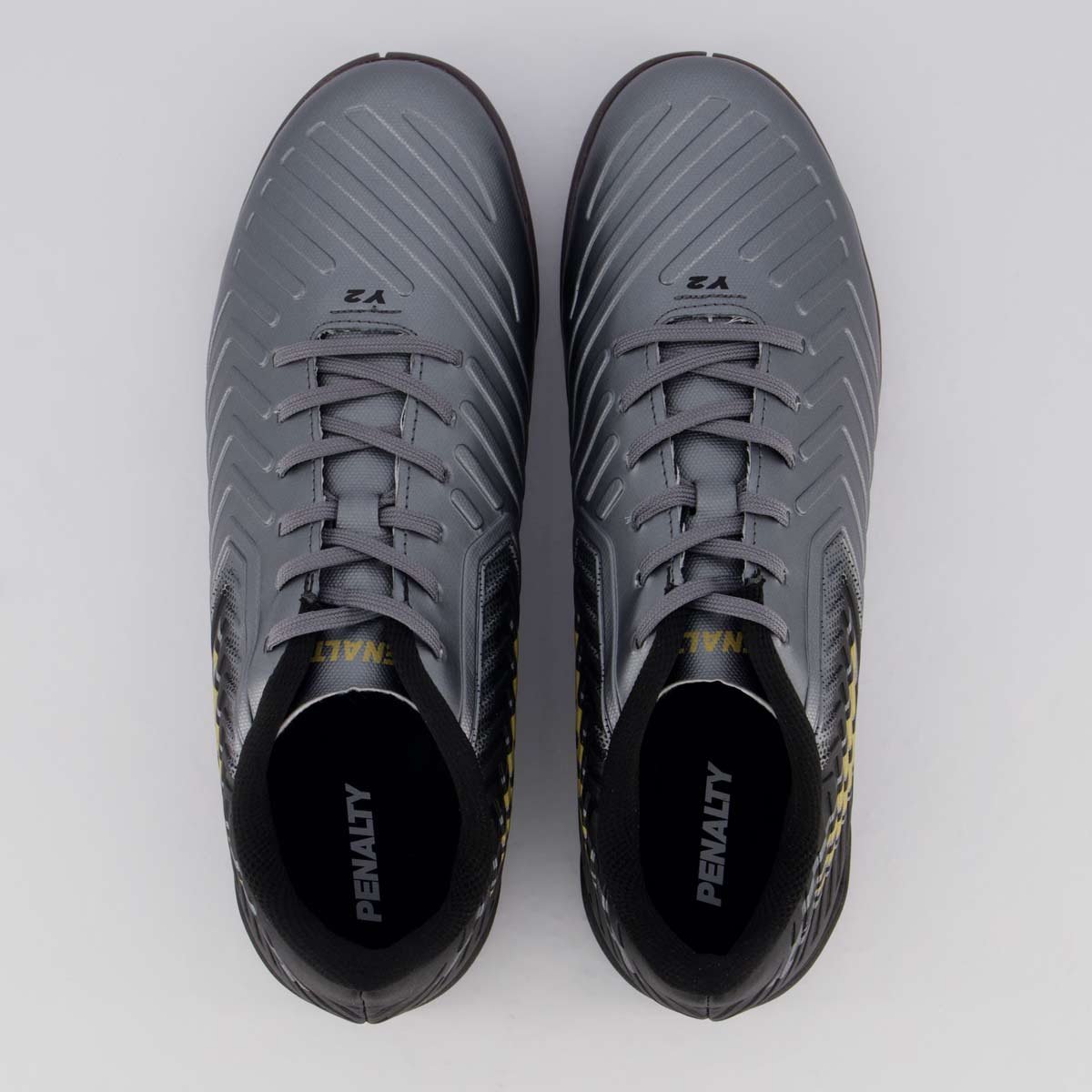 Chuteira Penalty Digital Y-2 Futsal Cinza Cinza 4