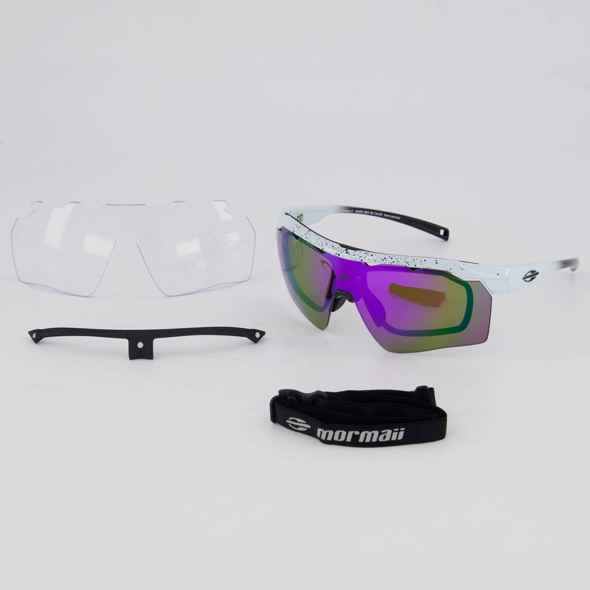 Óculos de Sol Mormaii Smash 2 Branco e Preto Preto 4