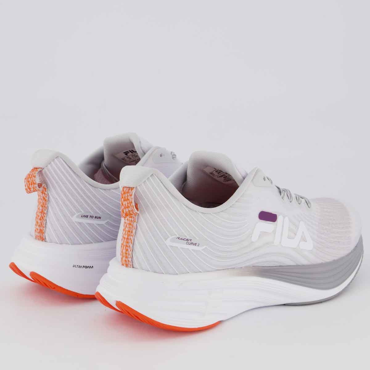 Tênis Fila Racer Curve 2 Feminino Cinza e Roxo Cinza/Roxo 3