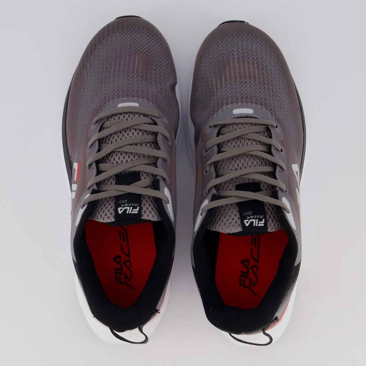 Tênis Fila Racer Sky Cinza e Preto Marrom/Preto 4