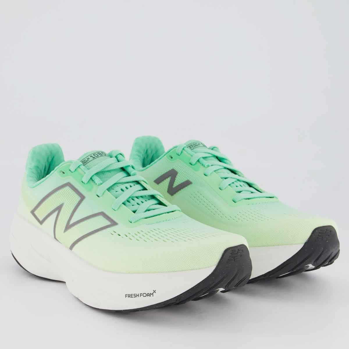 Tênis New Balance Fresh Foam X 1080 V14 Feminino Verde Verde 2