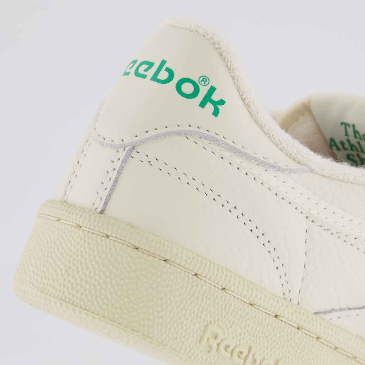 Tênis Reebok Club C 85 Vintage Off White e Verde Off White 6