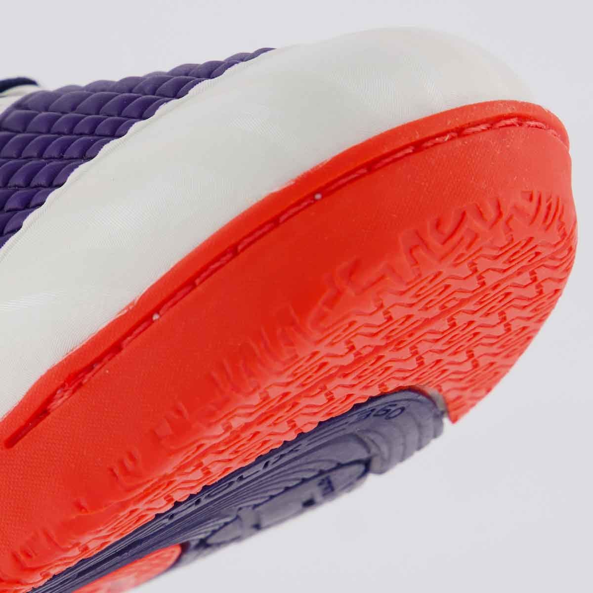 Chuteira Penalty Max 1000 Ecoknit Futsal Branca e Roxa Branco/Roxo 8