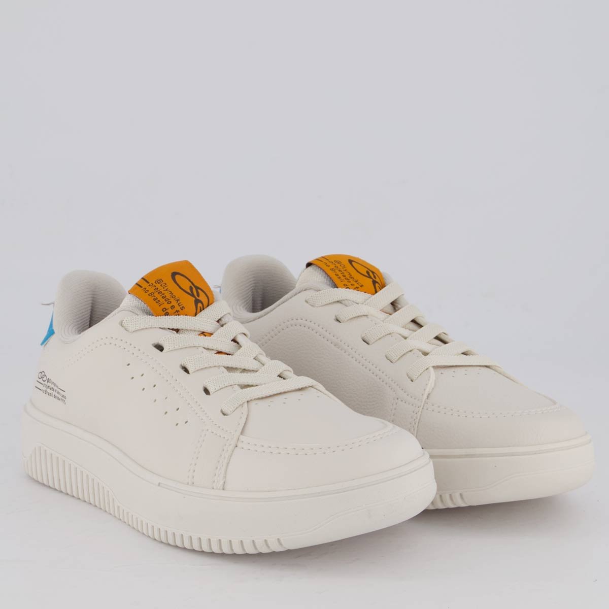 Tênis Olympikus Eros Juvenil Off White e Azul Off White/Azul 2