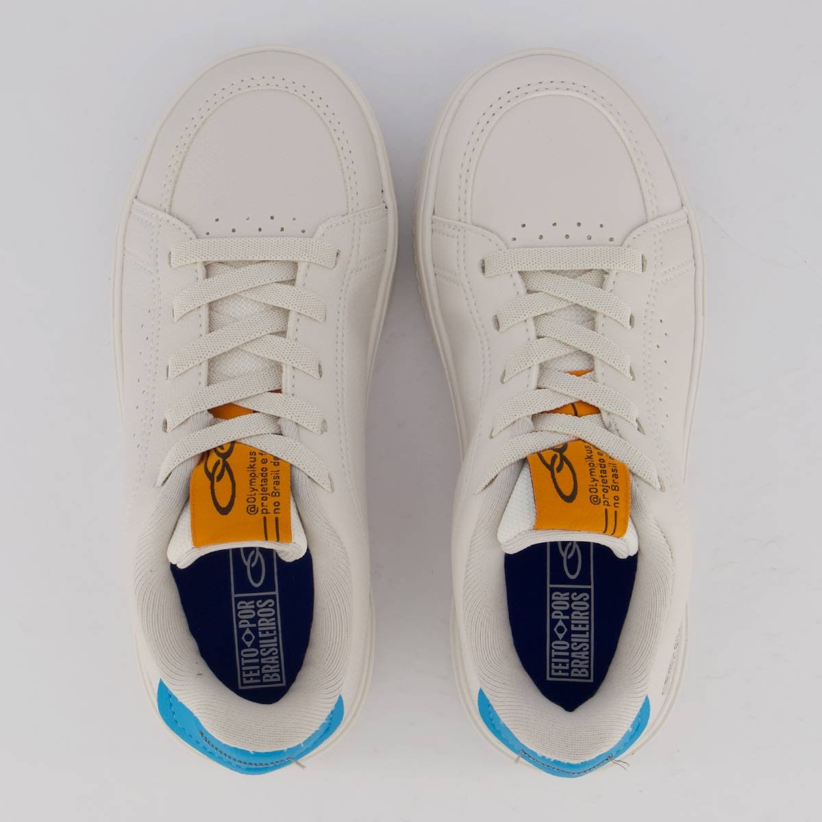 Tênis Olympikus Eros Juvenil Off White e Azul Off White/Azul 4