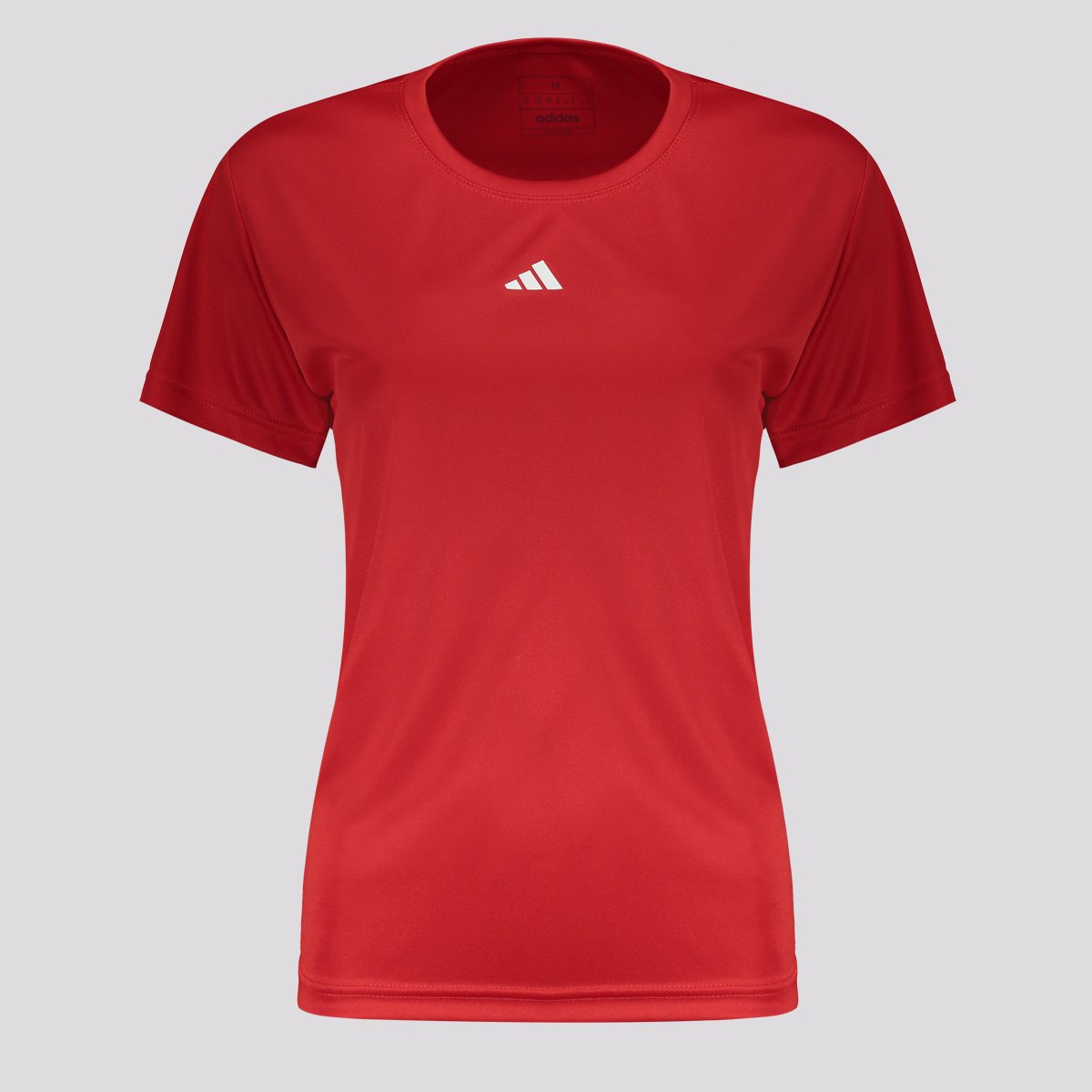 Camiseta Adidas Treino Básica Feminina Vermelha Vermelho