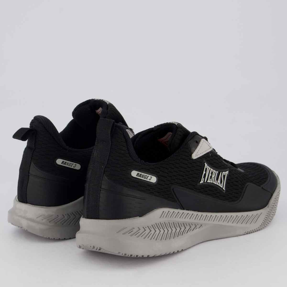 Tênis Everlast Range 3 Preto e Cinza Preto/Cinza 3