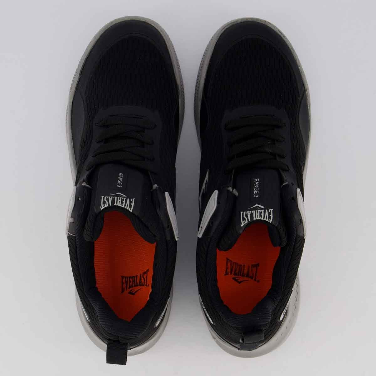 Tênis Everlast Range 3 Preto e Cinza Preto/Cinza 4