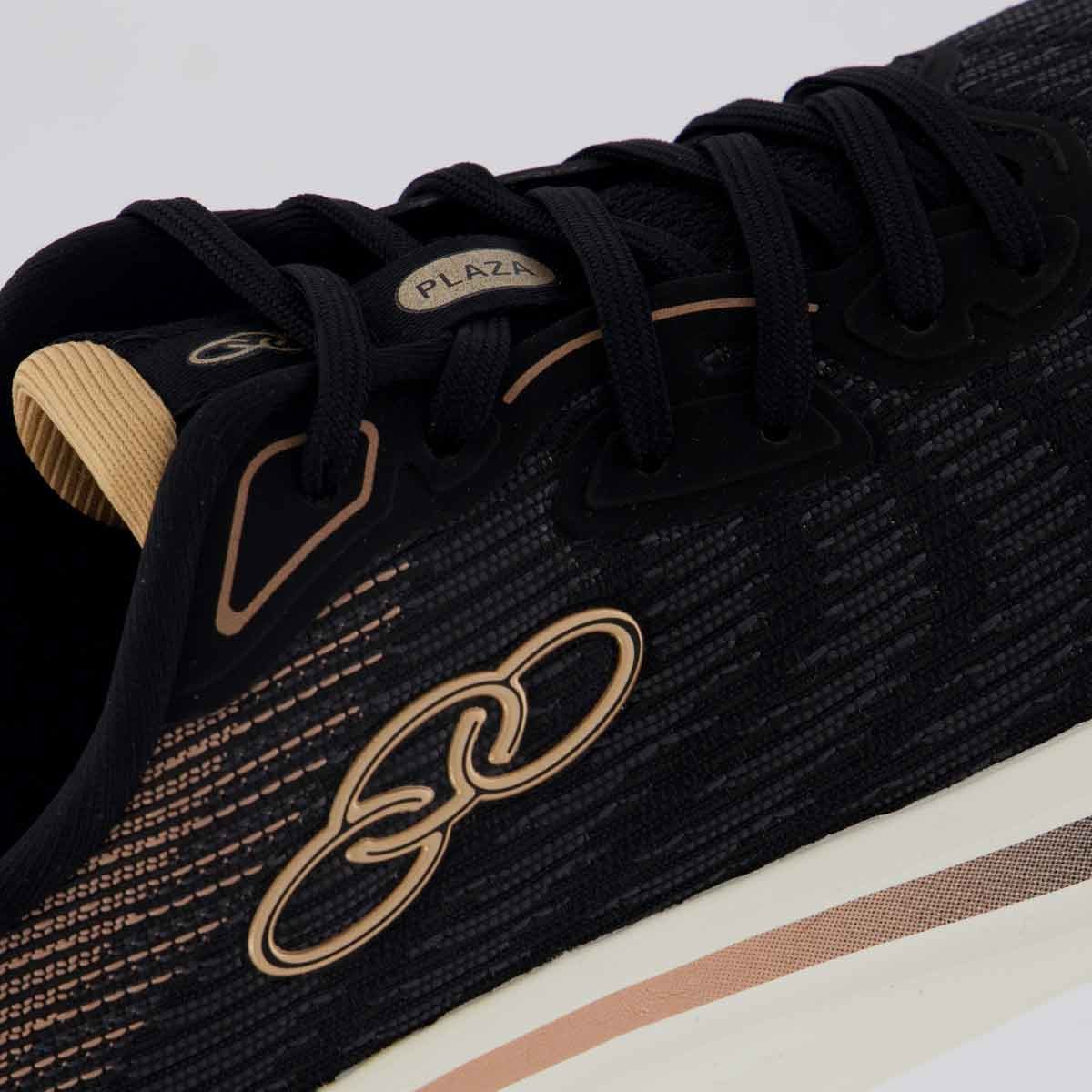 Tênis Olympikus Plaza Feminino Preto e Branco Preto/Bege 7
