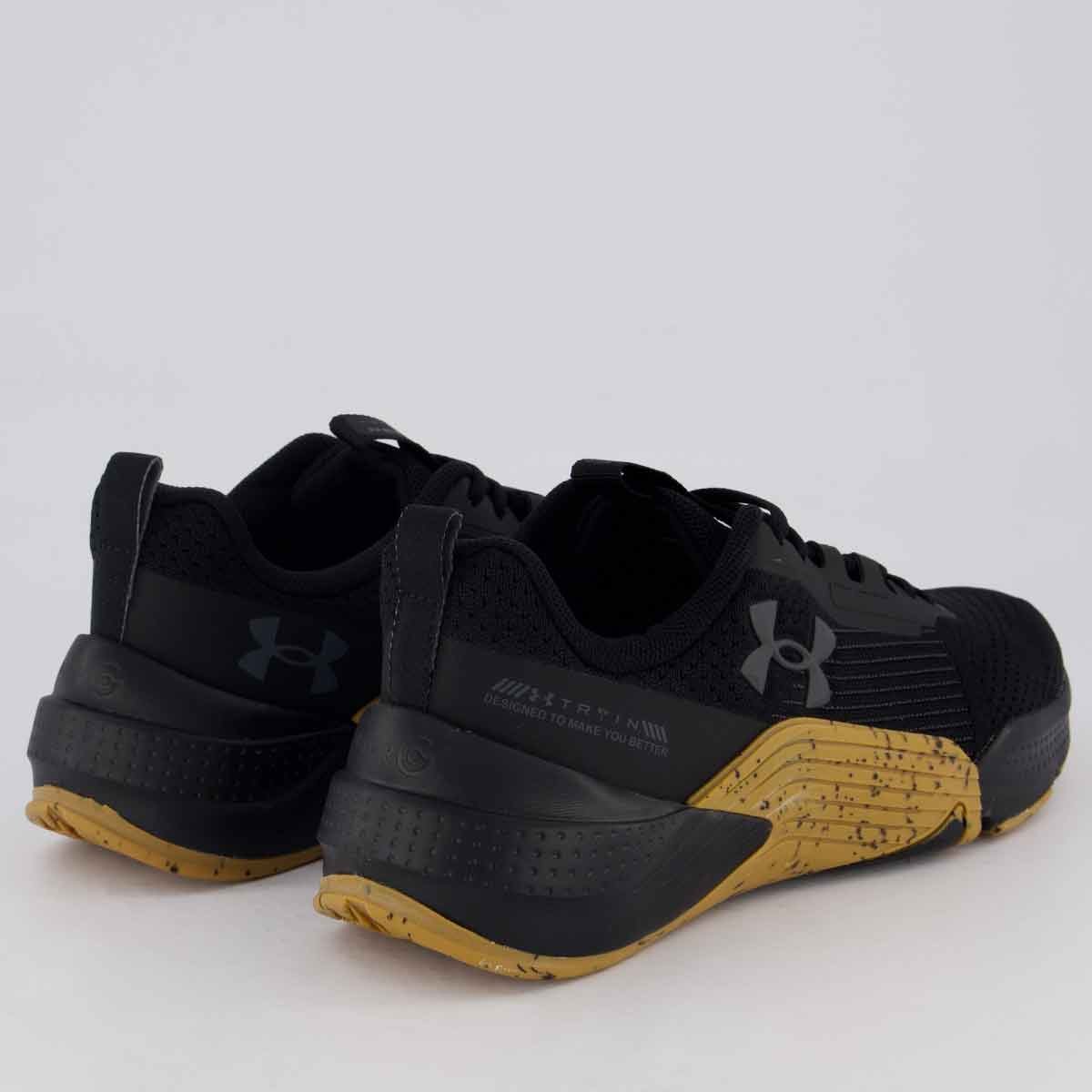 Tênis Under Armour Tribase Reps 2 Preto e Marrom Preto/Marrom 3