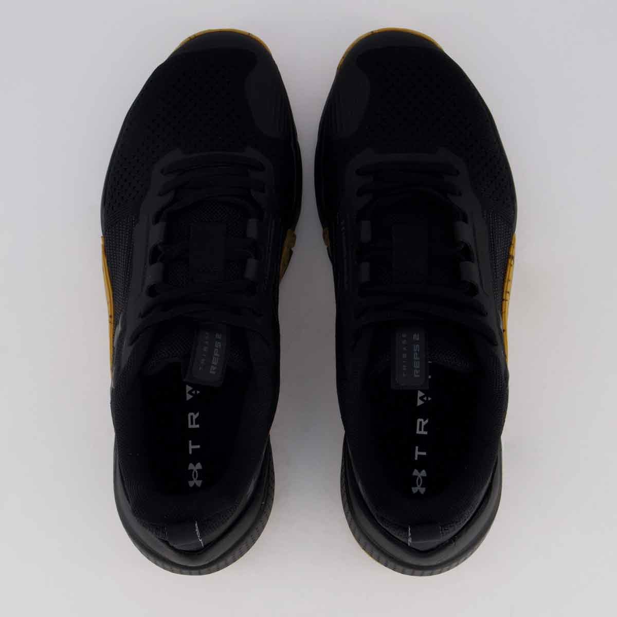 Tênis Under Armour Tribase Reps 2 Preto e Marrom Preto/Marrom 4