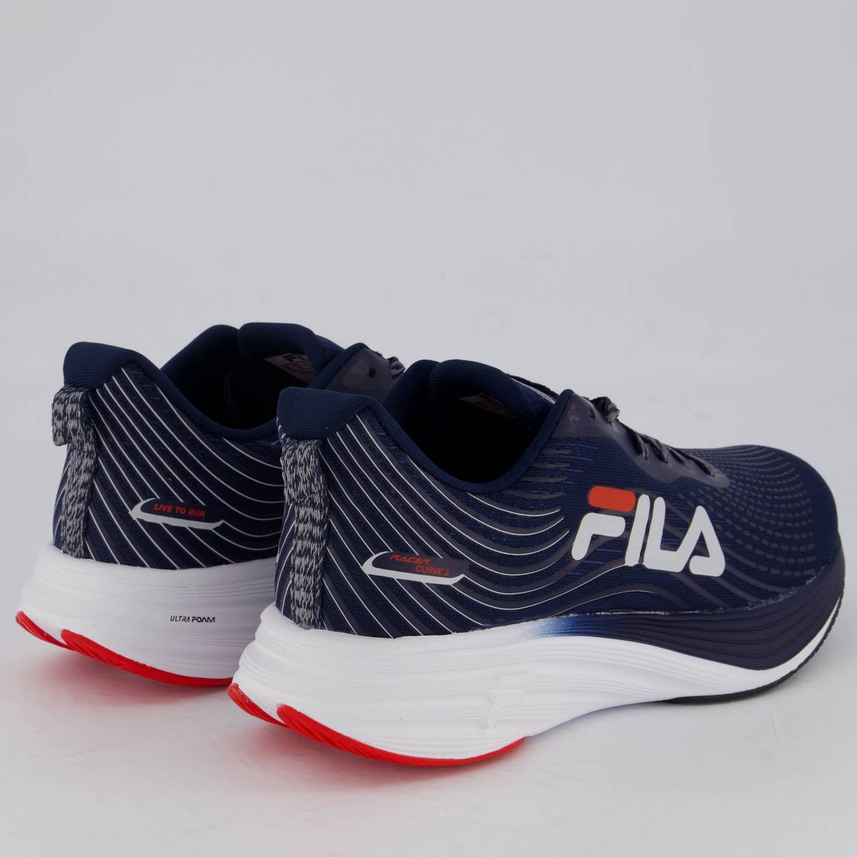 Tênis Fila Racer Curve 2 Marinho e Branco Marinho/Branco 3