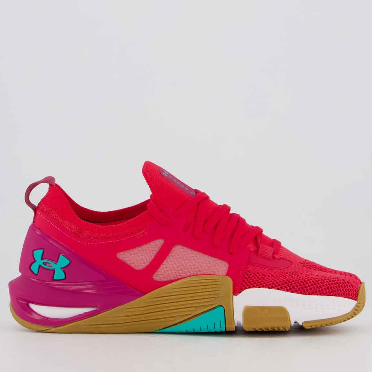 Tênis Under Armour Tribase Cross 2 Feminino Vermelho Multicores