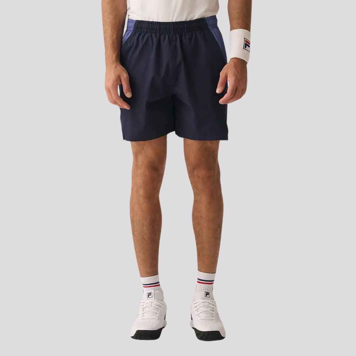 Shorts Fila Match 7 Marinho e Azul Azul 1