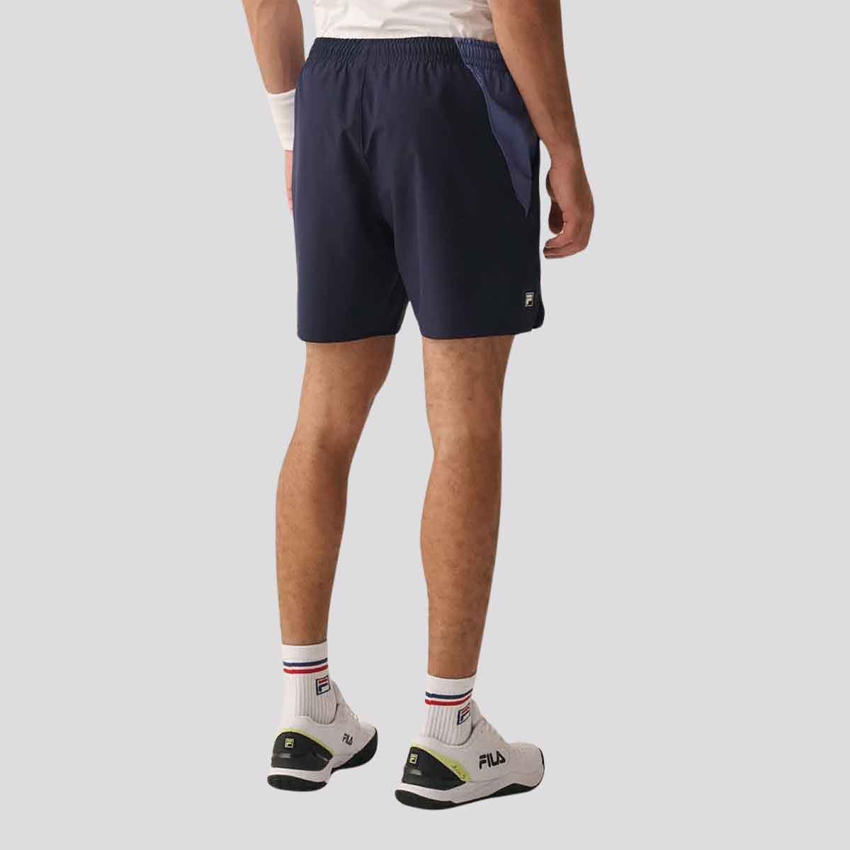 Shorts Fila Match 7 Marinho e Azul Azul 2