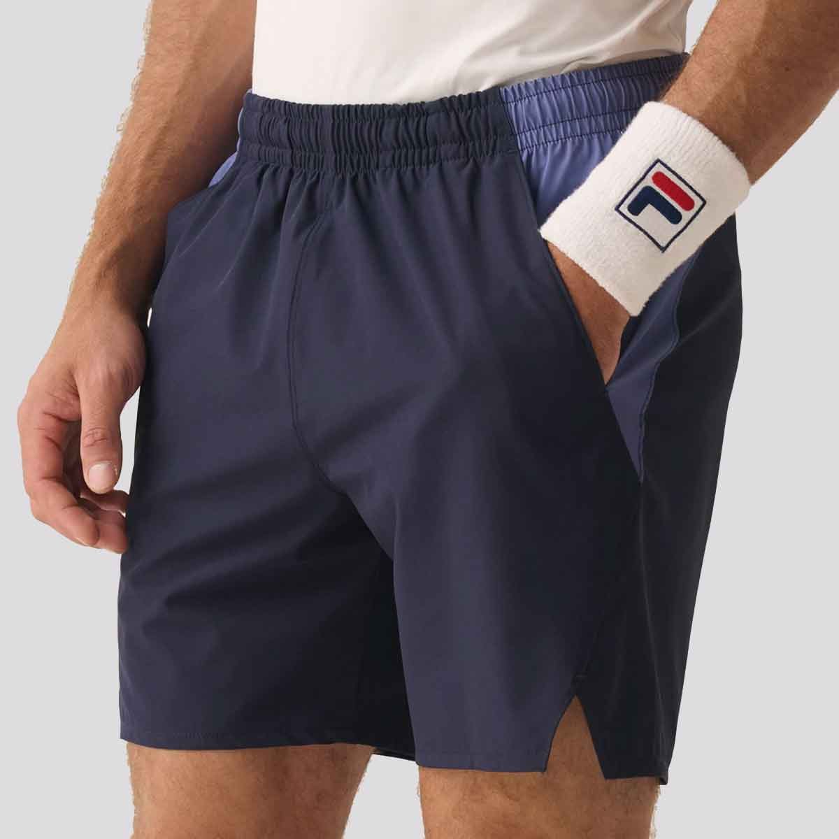 Shorts Fila Match 7 Marinho e Azul Azul 4