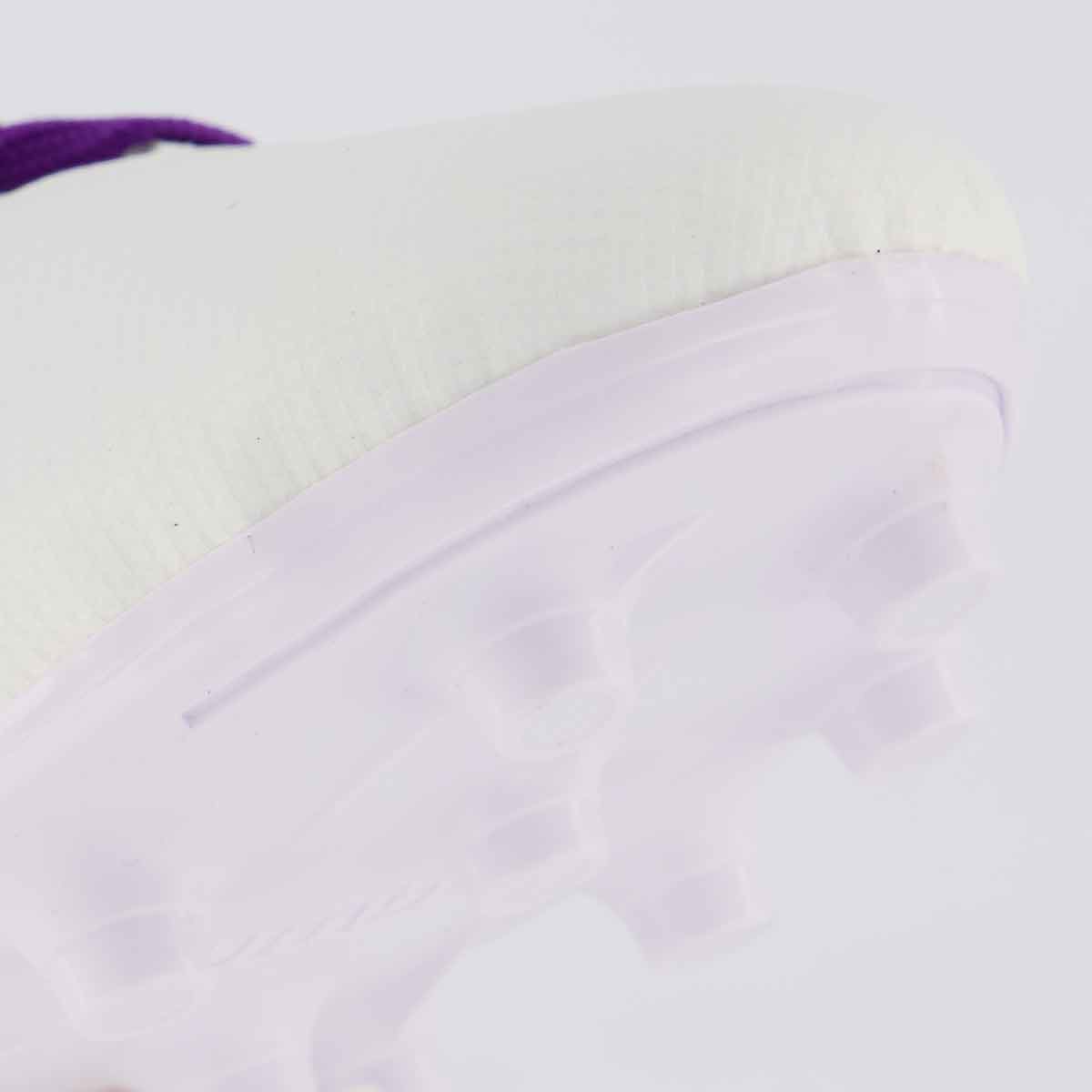 Chuteira Umbro Adamant Top Speed Campo Juvenil Branca e Roxa Branca/Roxo 8