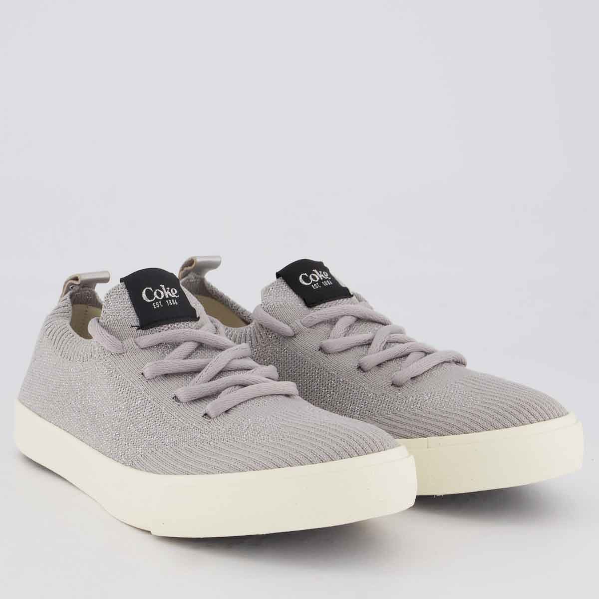 Tênis Coca Cola Stellar Knit Feminino Cinza Cinza 2