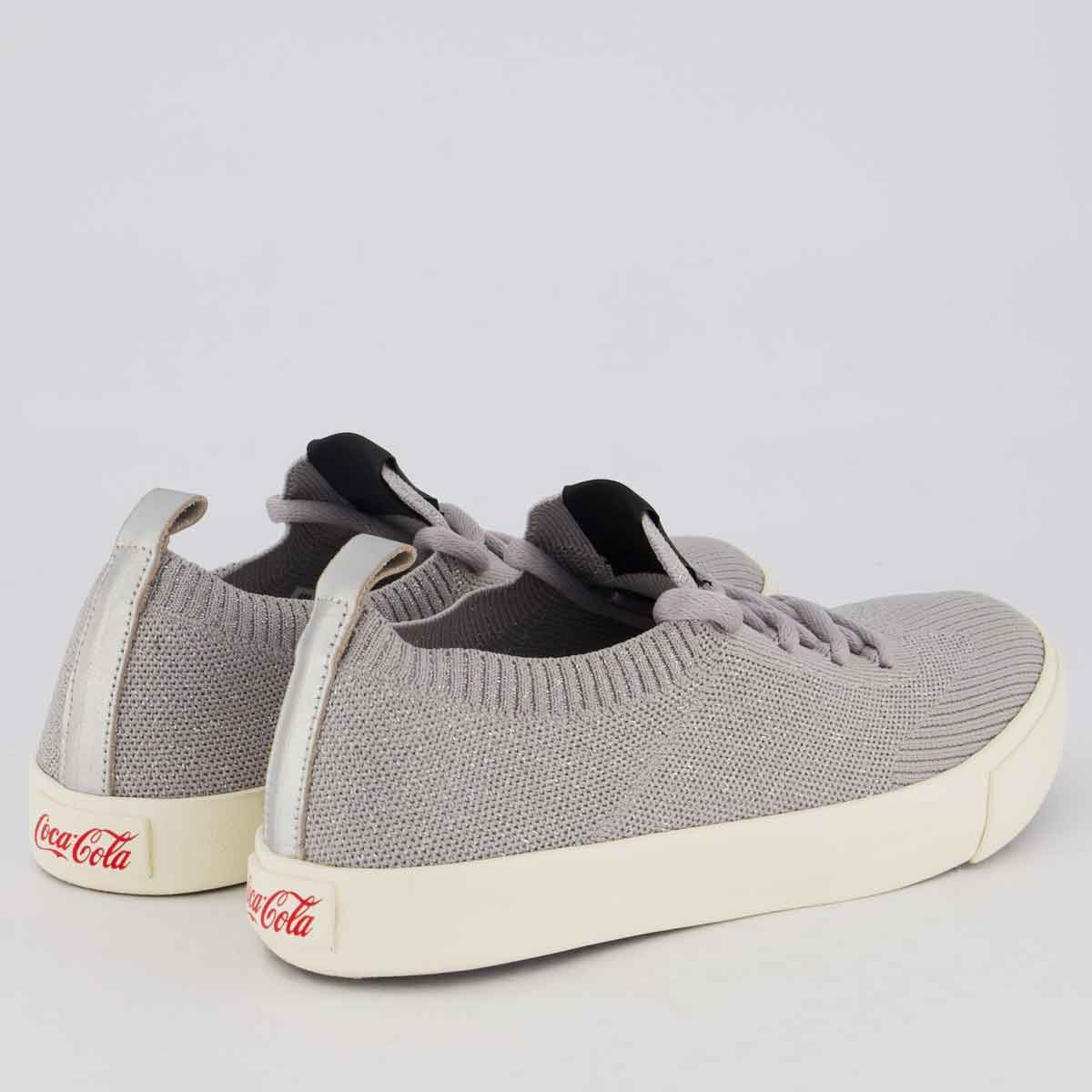 Tênis Coca Cola Stellar Knit Feminino Cinza Cinza 3