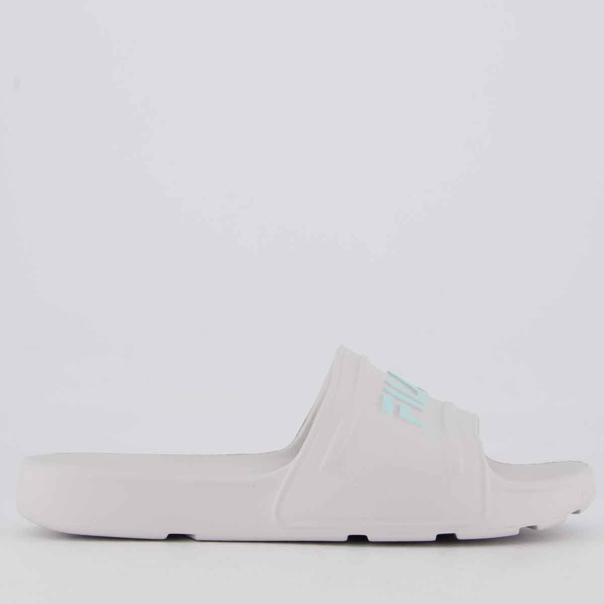 Chinelo Fila Sleek Slide Feminino Off White Cinza 2