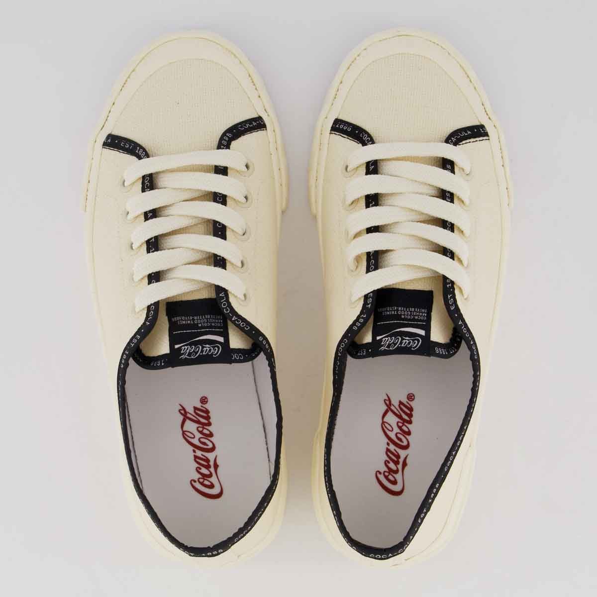 Tênis Coca Cola Pant Canvas Feminino Off White Off White 4