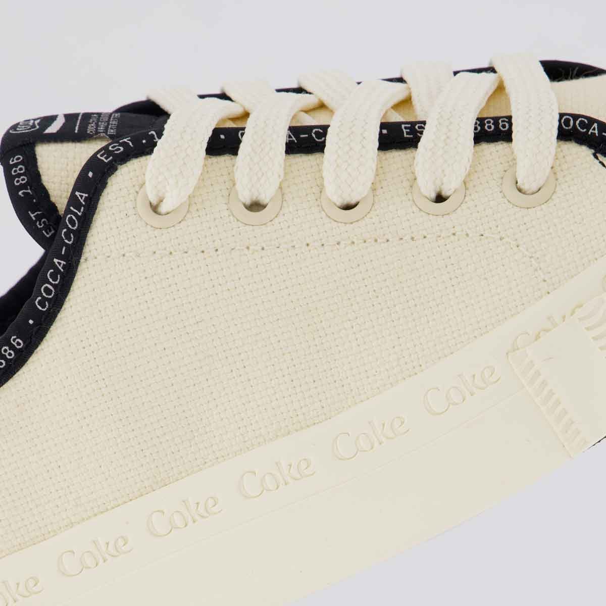 Tênis Coca Cola Pant Canvas Feminino Off White Off White 7