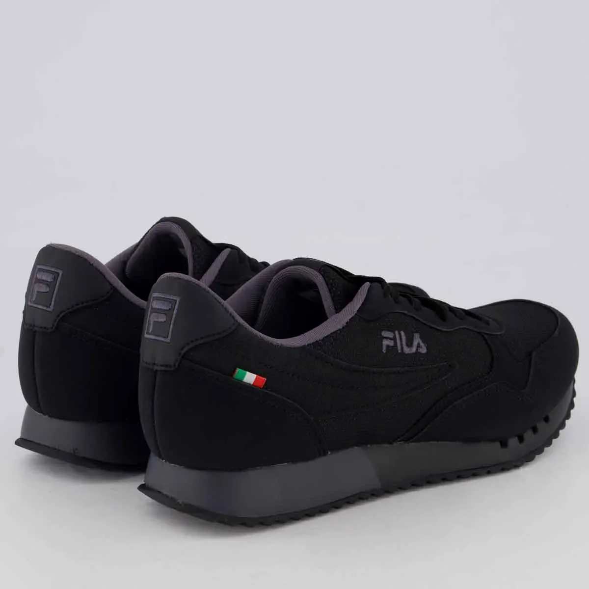 Tênis Fila Euro Jogger Sport II Preto e Grafite Preto/Grafite 3